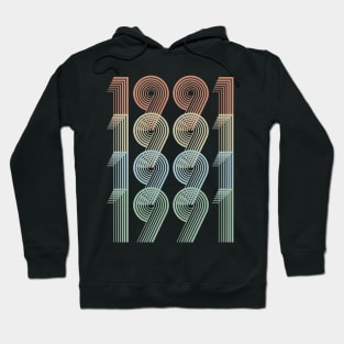 Vintage 1991 29th Birthday Gift Men Women Hoodie